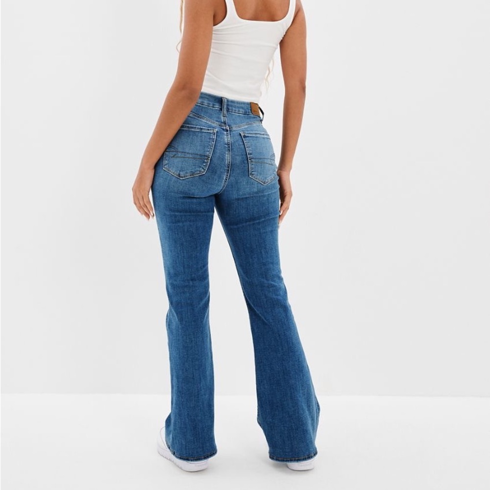 American Eagle Medium Wash Flared Jeans